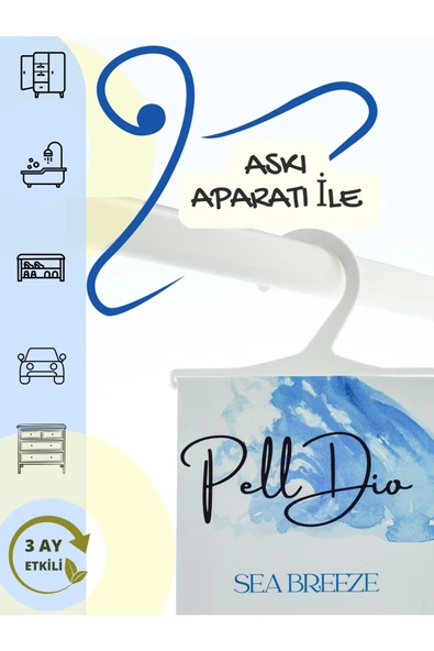 PellDio Home 5'li Paket Parfümlü Dolap Kokusu Ayakkabılık Ve Çekmece Askılı Koku Kesesi Parfümlü Kese - 8