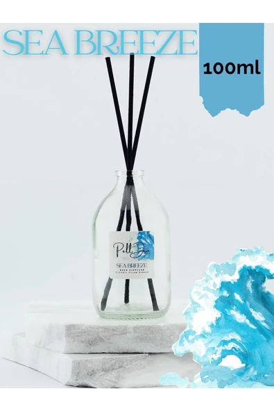 PellDio Home Okyanus Esintisi Eko Dekoratif Çubuklu Ev Ofis Oda Parfümü Kokusu Koku 100ml - 2