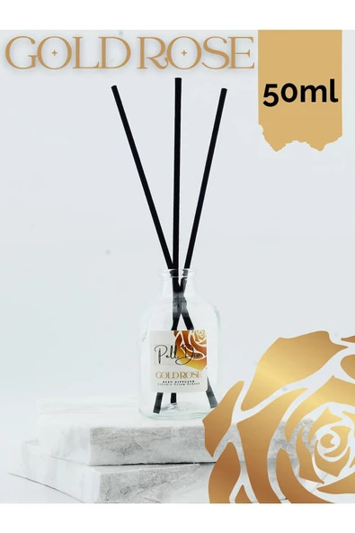PellDio Home Gül Eko Dekoratif Çubuklu Ev Ofis Oda Parfümü Kokusu Koku 50ml - 2