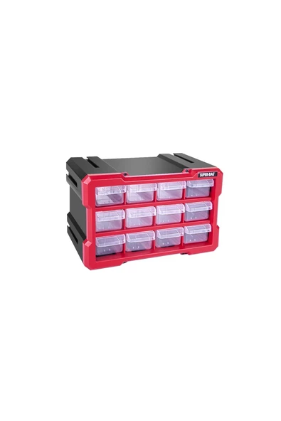Tekreyonda Süper Bag Monoblok 12 Li Hobby Organizer Seti Monoblok Çekmece Vida Dübel Kutusu Takı Kutusu ASR-6014 - 4