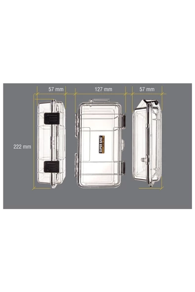 Tekreyonda Süper Bag Safari Case Suya Toza Dayanıklı Değerli Eşya Saklama Ve Taşıma Kutusu Büyük Süngerli Sf-2010S - Resim 4