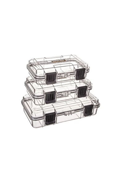 Tekreyonda Süper Bag Safari Case Suya Toza Dayanıklı Değerli Eşya Saklama Ve Taşıma Kutusu Küçük Süngersiz Şeffaf SF-1580 ürün görseli