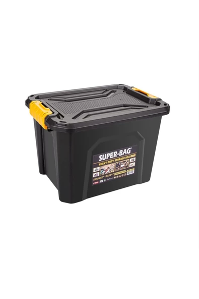 Tekreyonda Süper Bag Saklama Kutusu 18 Lt Orta Boy Saklama Kutusu Kilit Mekanizmalı Asr-4034