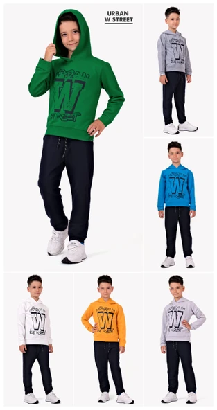 Urban W Street 2İplik Çocuk Eşofman MNK0617 - Resim 4