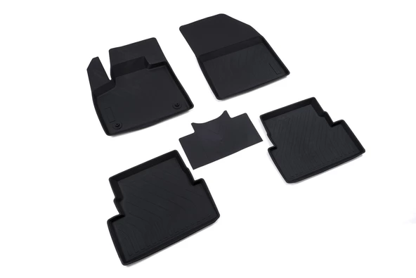 OMSA Rich Citroen DS7 4D Paspas Siyah 5 Parça 2017 ve Sonrası