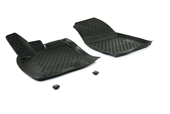 OMSA Novline Ford Tourneo Courier 3D Paspas Siyah Ön 2 Parça 2014-2023 Arası