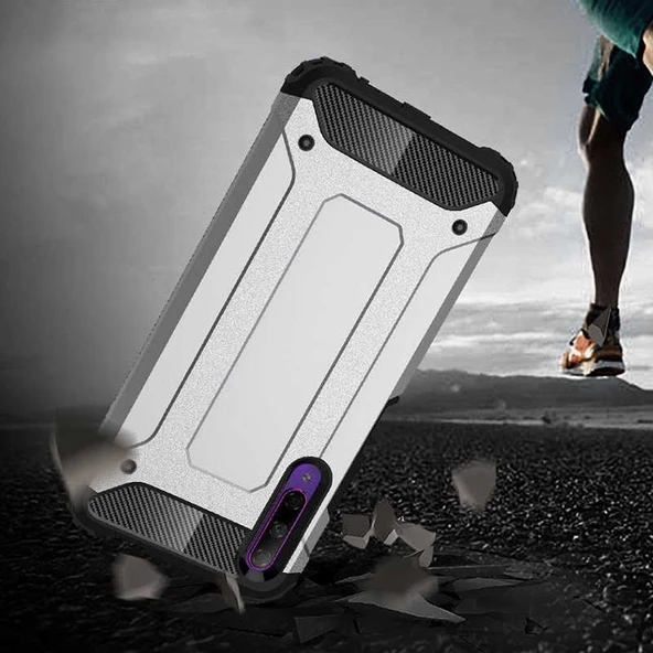 Huawei P Smart Pro 2019 Kılıf Crash Zırh Silikon Kılıf - 10