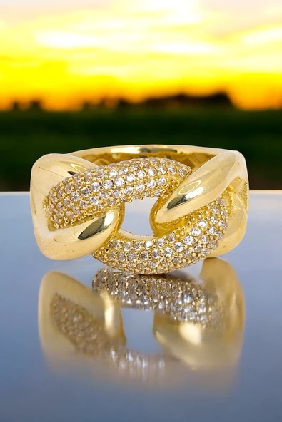 Cigold Taşlı Yüzük 14 Ayar Altın 5,94 Gr OA-K21601028760 - 4