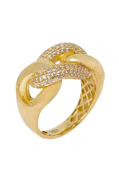 Cigold Taşlı Yüzük 14 Ayar Altın 5,94 Gr OA-K21601028760 - 2