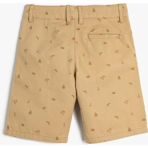 BASKILI NORMAL BEL DESENLI SORT 2SKB40047TW - 6