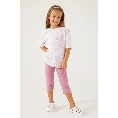 FROZEN KIZ ÇOCUK KAPRİ TAYT TAKIMI - Resim 7