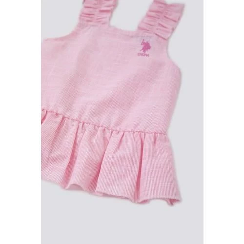 KIZ BEBEK 3'LÜ ASKILI T-SHIRT TAKIM - 4