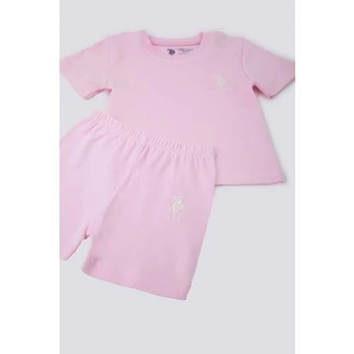 KIZ BEBEK 2'Lİ KISA KOL T-SHIRT TAKIM - 7