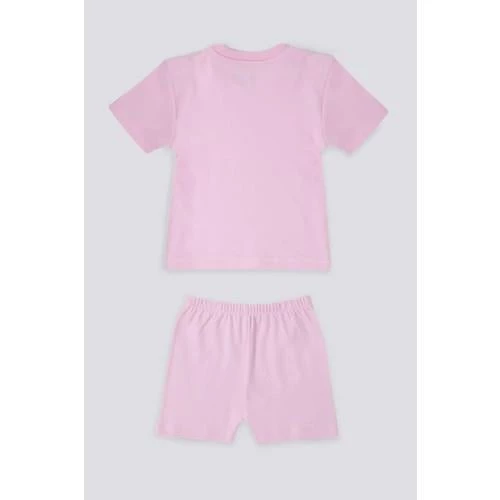 KIZ BEBEK 2'Lİ KISA KOL T-SHIRT TAKIM - 8
