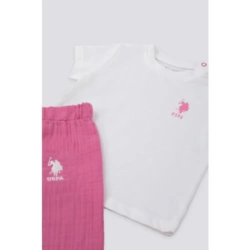 KIZ BEBEK 2'Lİ KISA KOL T-SHIRT TAKIM - 3