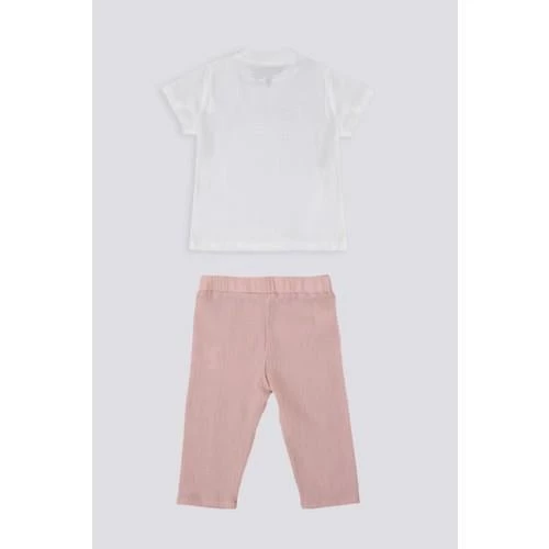 KIZ BEBEK KISA KOL T-SHIRT 2'Lİ TAKIM - Resim 5