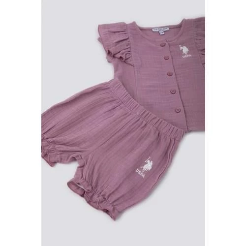KIZ BEBEK 2'Lİ KISA KOL T-SHIRT TAKIM - 10