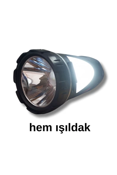 El feneri YD-838A, şarj edilebilir, 3W+COB kamp, microUSB - 4