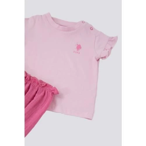 KIZ BEBEK 2'Lİ KISA KOL T-SHIRT TAKIM - 8