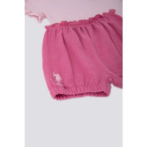 KIZ BEBEK 2'Lİ KISA KOL T-SHIRT TAKIM - 7