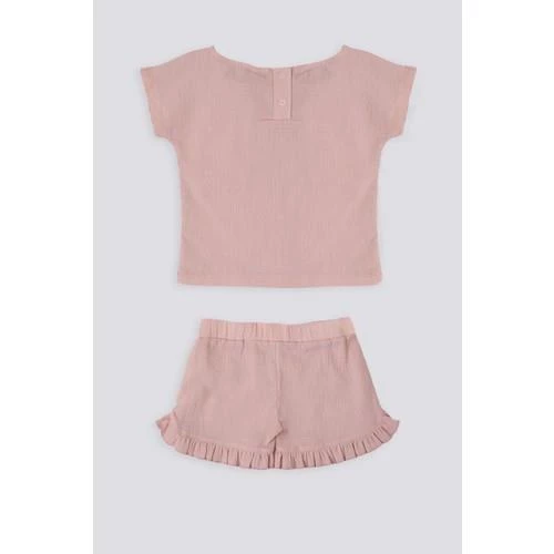 KIZ BEBEK KISA KOL T-SHIRT 2'Lİ TAKIM - 10