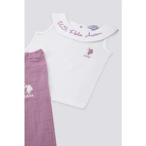 KIZ BEBEK 2'Lİ KISA KOL T-SHIRT TAKIM - 3