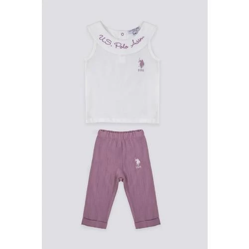 KIZ BEBEK 2'Lİ KISA KOL T-SHIRT TAKIM - 11