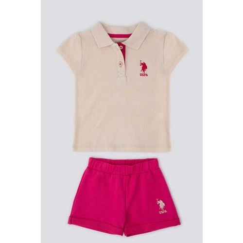 KIZ BEBEK KISA KOL T-SHIRT 2'Lİ TAKIM