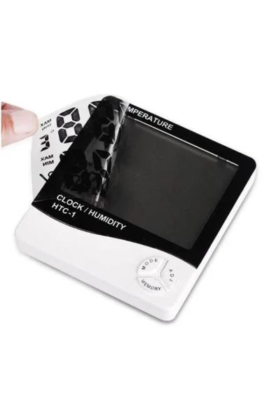 Htc-1 Dijital Termometre Sıcaklık Ve Nem Ölçer Masa Saati Alarm - 2