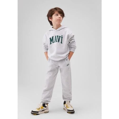 MAVİ BASKILI KAPÜŞONLU SWEATSHIRT - 9