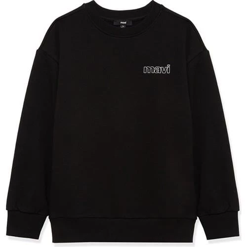 MAVİ LOGO BASKILI SWEATSHIRT - Resim 2