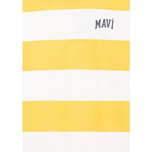 MAVİ LOGO BASKILI COLORBLOCK TİŞÖRT - 5