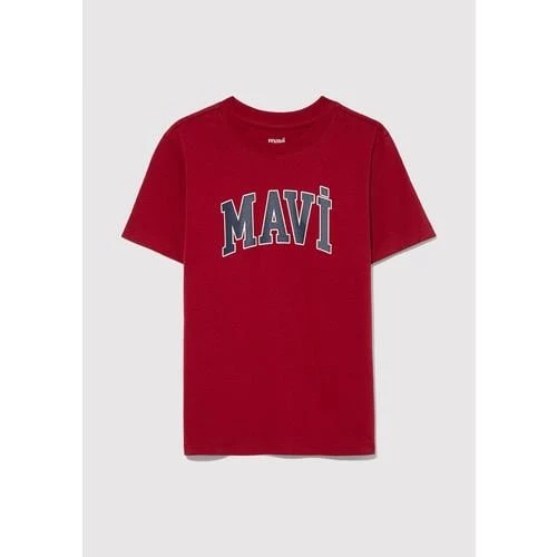 MAVİ LOGO BASKILI TİŞÖRT - 7