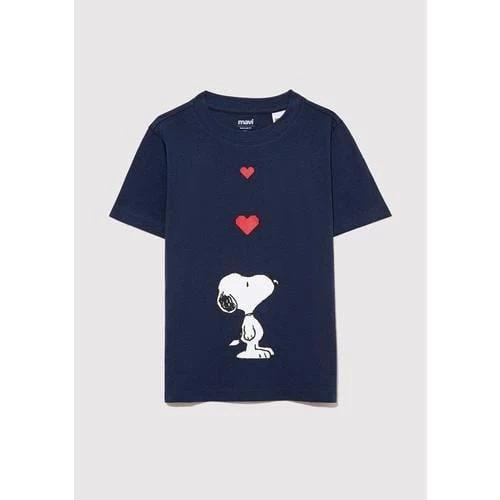 SNOOPY KALP BASKILI TİŞÖRT