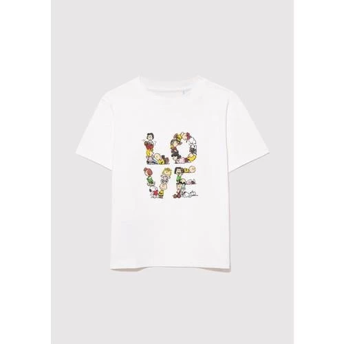 SNOOPY LOVE BASKILI TİŞÖRT