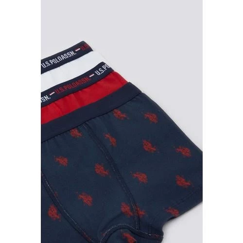 U.S POLO ERKEK ÇOCUK BOXER 3'LÜ TAKIM - 12