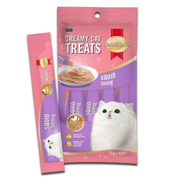 Smart Heart Kalamarlı Krema Kedi Ödülü 4x15 Gr