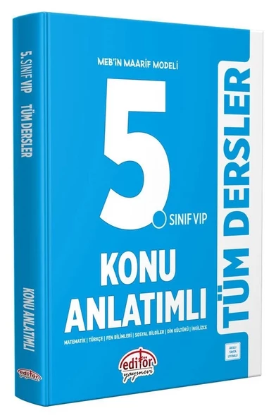 Editör Yayınları 5. Sınıf Maarif Modeli Tüm Dersler Konu Anlatımlı