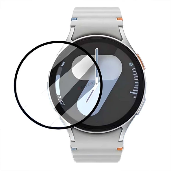 Samsung Galaxy Watch 7 40mm Uyumlu Ekran Koruyucu Polymer Temperli Nano 0.5 mm Watch Ekran Koruyucu