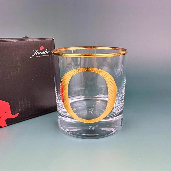 Perlotus O Harfli Gold Altın Yaldızlı Viski Kadeh Bardak Jumbo Serisi - 4