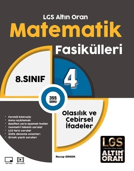 Palme Yayıncılık 8. Sınıf LGS Altın Oran Matematik Fasikülleri
