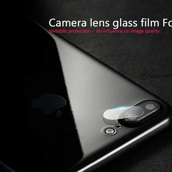 Apple  iPhone 8 Plus Kamera Lens Koruyucu Cam Filmi Tam Kaplama Tasarım (z-kamera-camı)