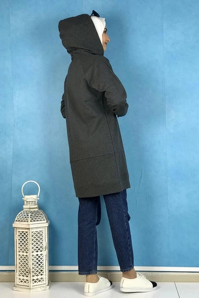 Fermuarlı Kap Antrasit - 5