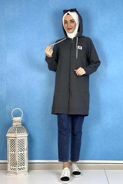 Fermuarlı Kap Antrasit - 2