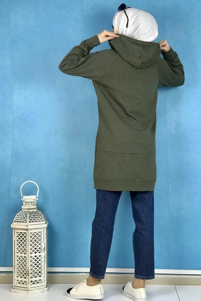 Fermuarlı Kap Haki - 5