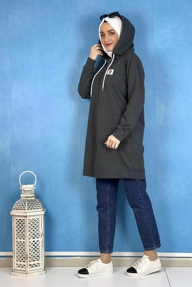 Fermuarlı Kap Antrasit - 3