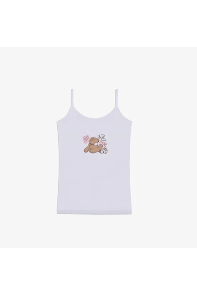 Ayıcık Desenli Kız Çocuk Atlet Takımı - 2