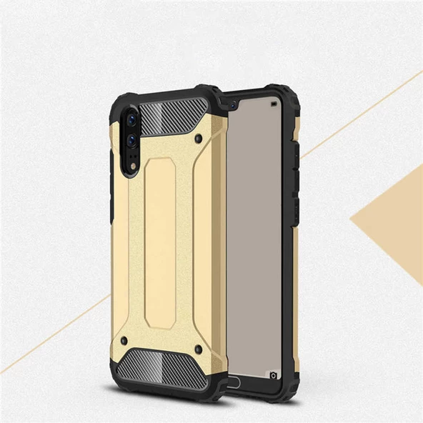 Huawei P20 Kılıf Crash Zırh Silikon Kılıf - Resim 3