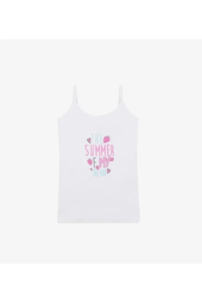 Kız Çocuk Çilek Desenli Atlet Külot Takım - 8