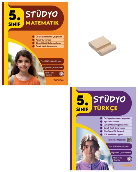 5. Sınıf 2025 Turuncu Stüdyo Matematik ve Türkçe Soru Bankası